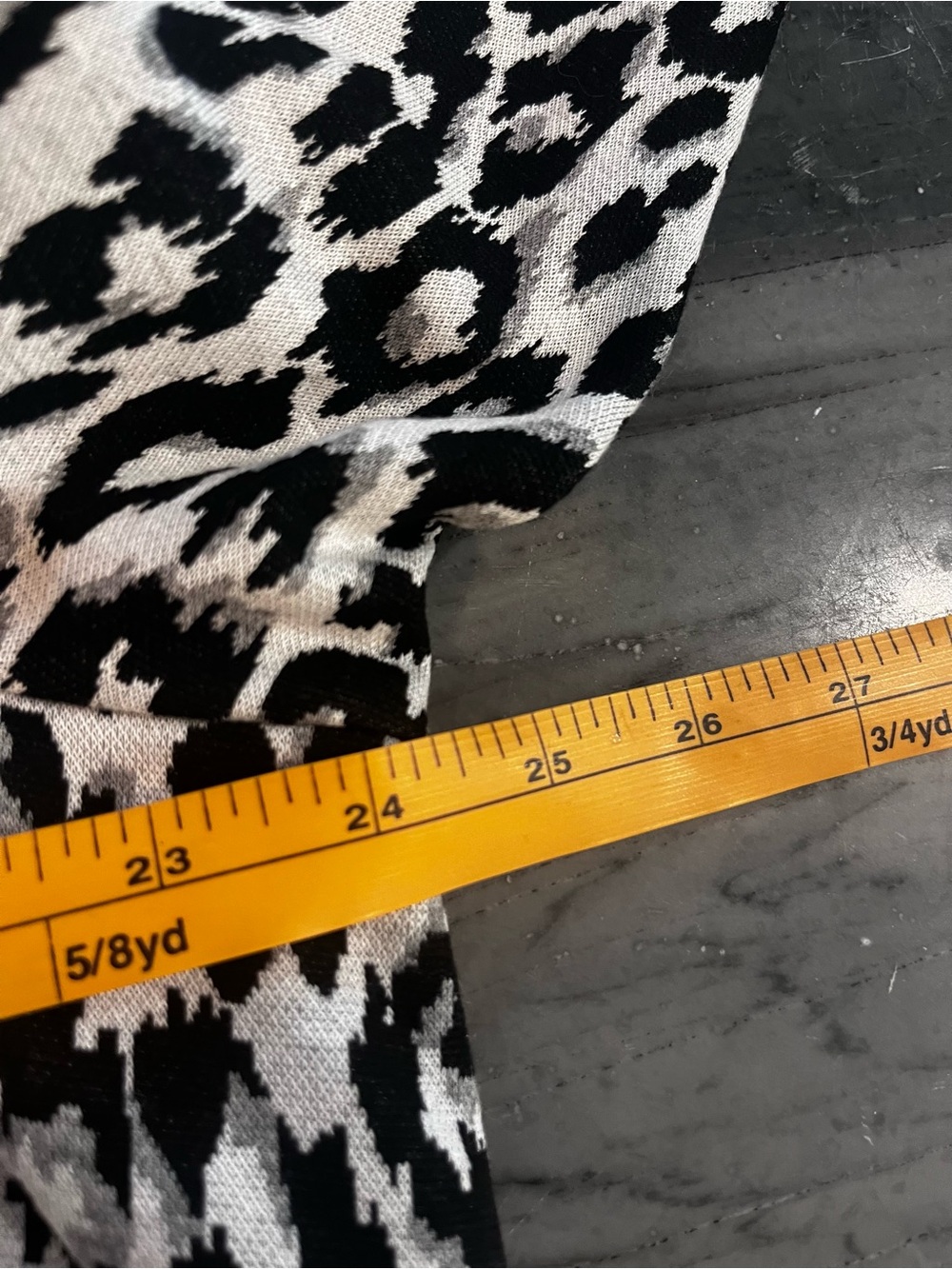 Talbots "Refined Ponte Dress" Black and White Leopard Print 20W - Picture 7 of 9